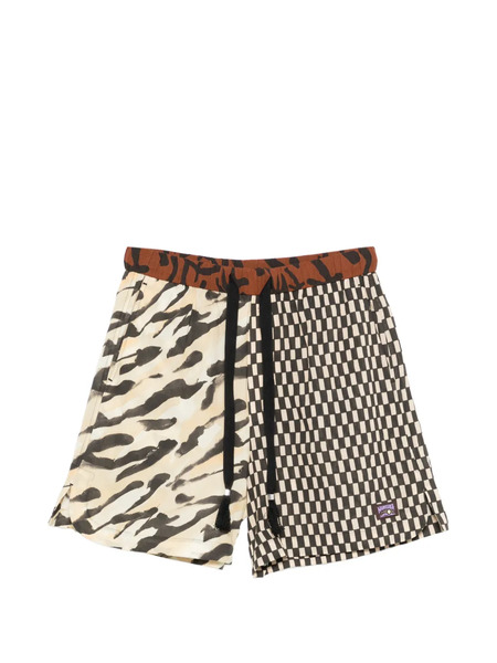  Nanushka Geometric-pattern Shorts - Neutrals 