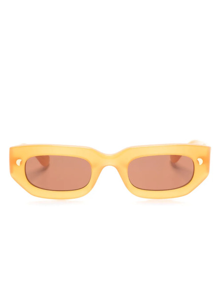  Nanushka Kadee Rectangle-frame Sunglasses - Orange 