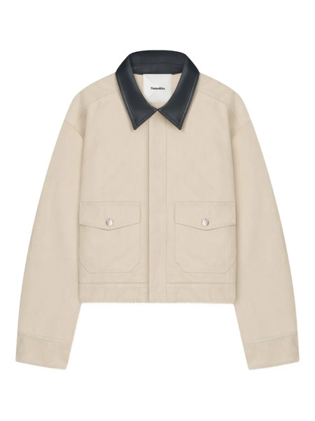  Nanushka Nowell Collar Shirt Jacket - Neutrals 