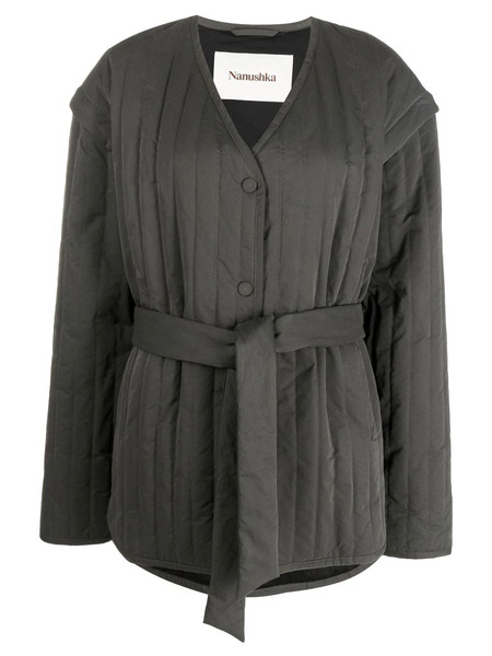  Nanushka Quilted Detachable-sleeve Jacket - Grey 