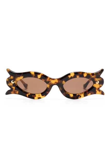  Nanushka Tully Floral-frame Sunglasses - Brown 