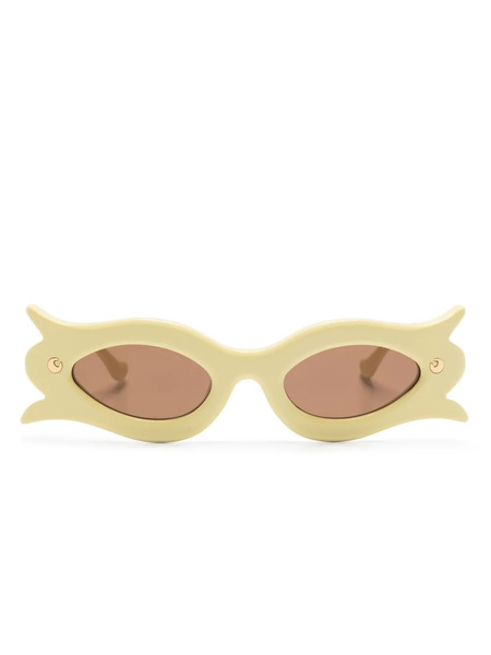  Nanushka Tully Floral-frame Sunglasses - Yellow 