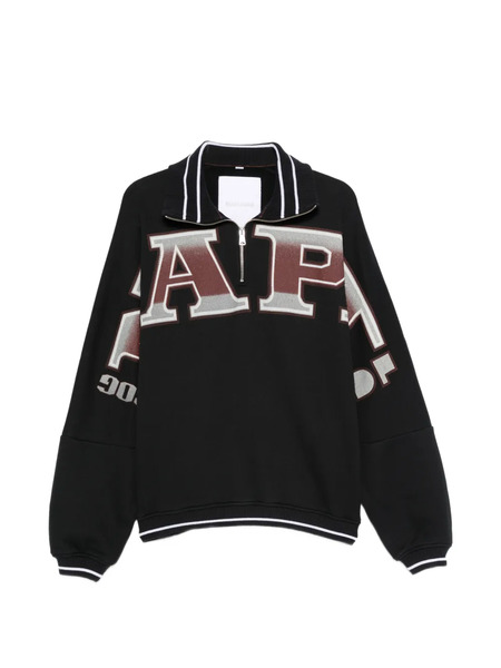  Napapijri Half-zip Striped-collar Sweatshirt - Black 