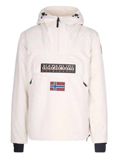  Napapijri Rainforest Ripstop Hooded Jacket - Neutrals 