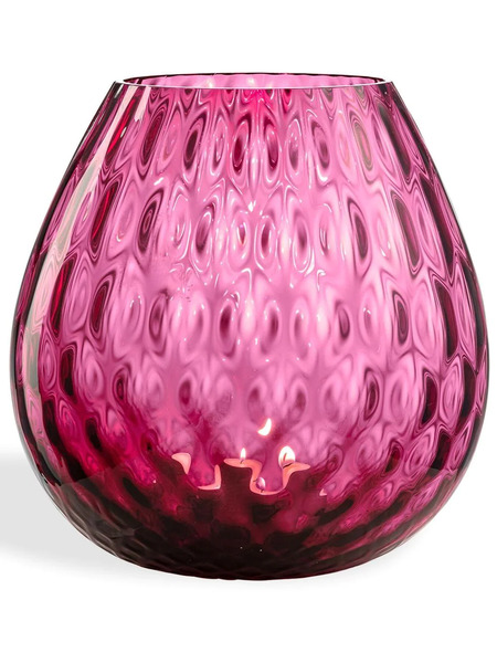  Nasonmoretti Glass Candle Holder - Red 