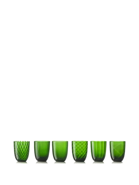  Nasonmoretti Idra Water Glasses (set Of 6) - Green 