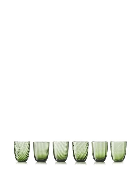 Nasonmoretti Idra Water Glasses (set Of 6) - Green 
