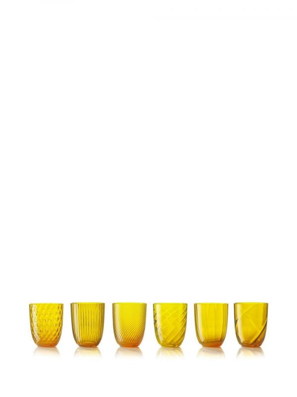  Nasonmoretti Idra Water Glasses (set Of 6) - Yellow 