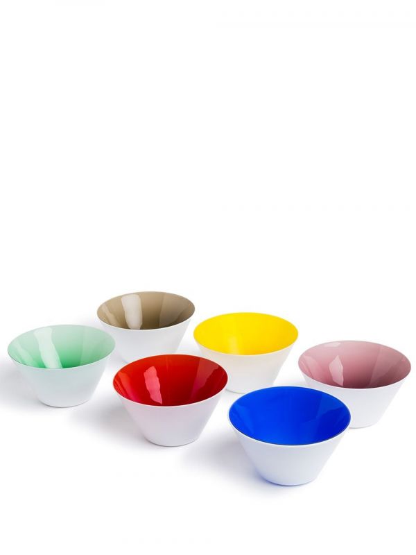  Nasonmoretti Lidia Glass Bowls (set Of 6) - Blue 