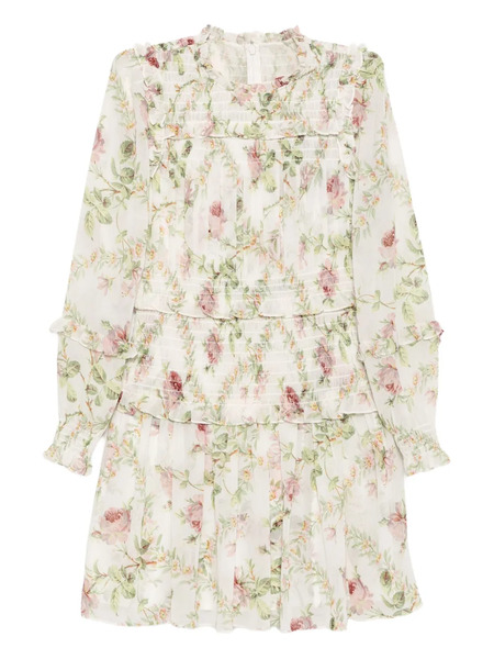  Needle & Thread Colette's Rose Emilia Mini Dress - Neutrals 