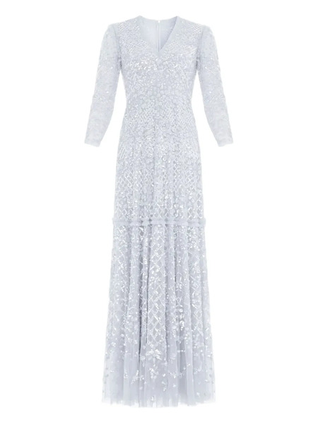  Needle & Thread Isabella Sequinned Maxi Dress - Blue 