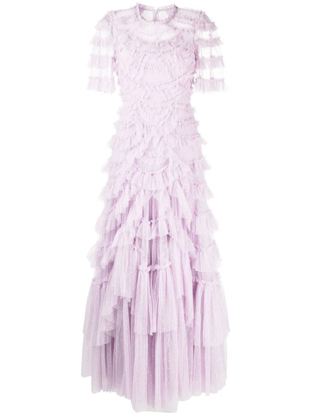  Needle & Thread Marilla Ruffled Gown - Purple 