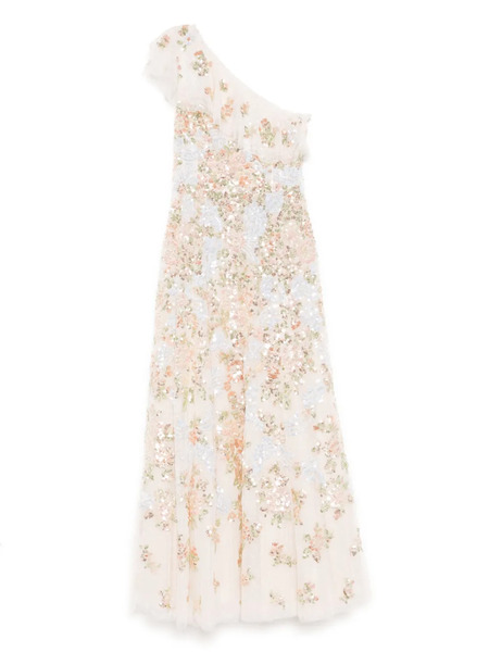  Needle & Thread Sequin Embellishment Dress - Neutrals 