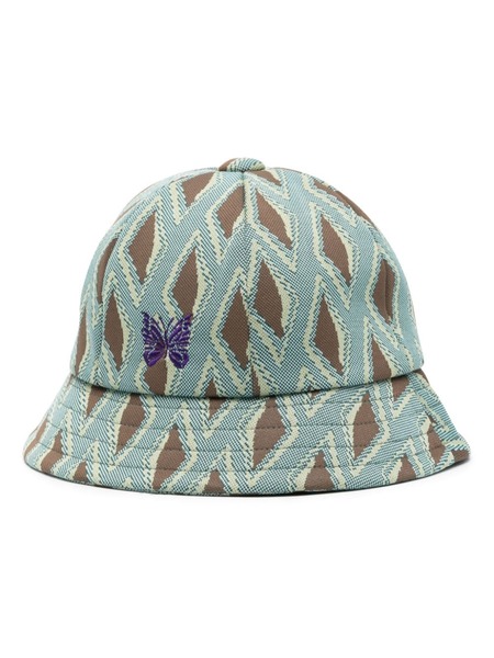  Needles Abstract-print Bucket Hat - Green 