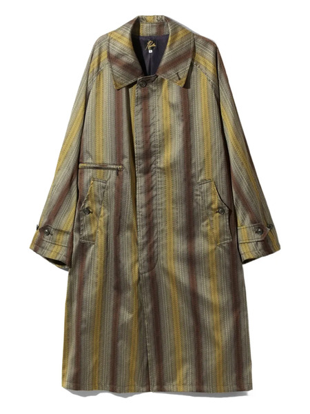  Needles Balcollar Striped Coat - Neutrals 