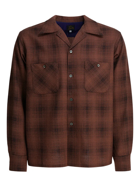  Needles Checked Pocket Shirt - Brown 