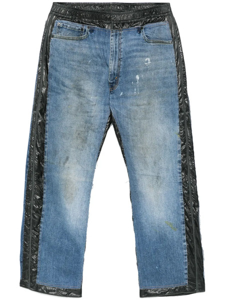  Needles Contrasting-trim Jeans - Black 