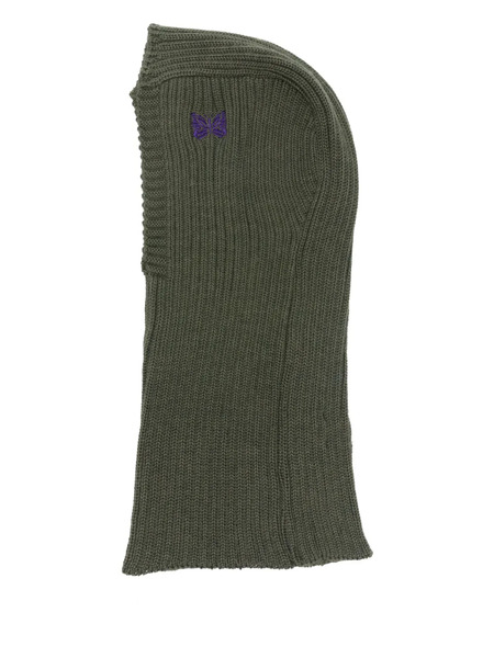  Needles Embroidered Wool Balaclava - Green 