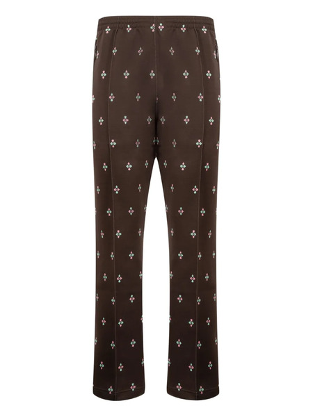  Needles Jacquard-pattern Track Pants - Brown 