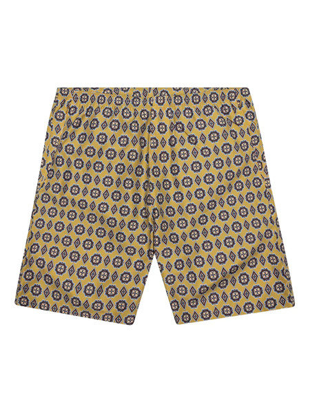  Needles Patterned Drawstring Swim Shorts - Yellow 