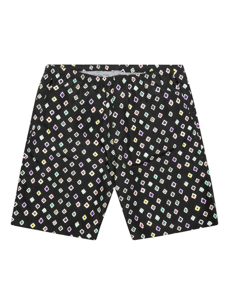  Needles Patterned Swim Shorts - Black 
