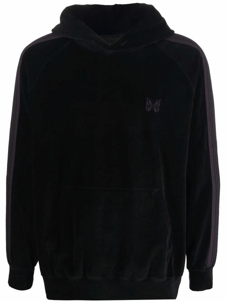  Needles Side-stripe Pullover Hoodie - Black 