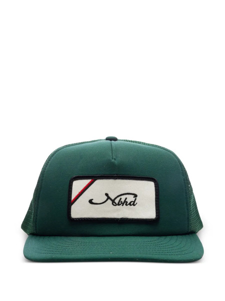  Neighborhood Logo-patch Trucker Cap - Green 