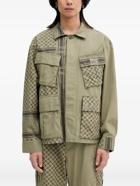  Neighborhood Patterned-pocket Jacket - Green 