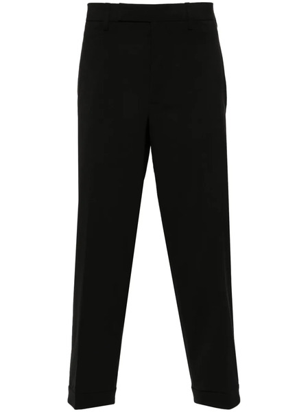  Neil Barrett Barrett Slim Regular Rise Metal Hem Adjuster Trousers - Black 