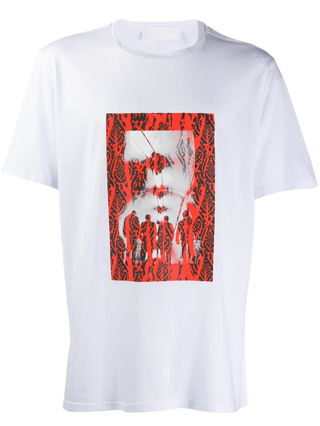  Neil Barrett Contrast Print T-shirt - White 