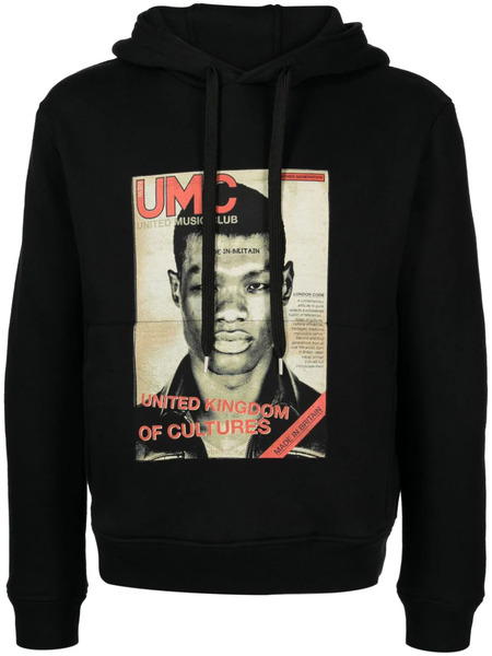  Neil Barrett Photograph-print Jersey Hoodie - Black 