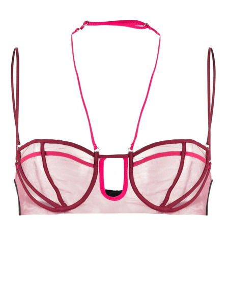  Nensi Dojaka Panelled Half-cup Bra - Pink 