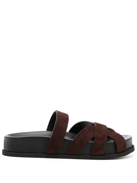  Neous Strappy Suede Sandals - Brown 