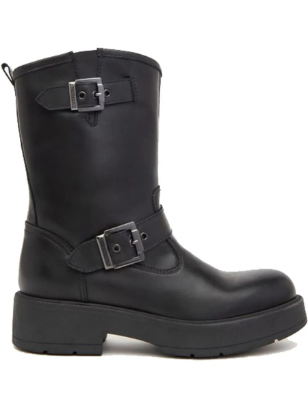  Nero Giardini Leather Ankle Boots - Black 