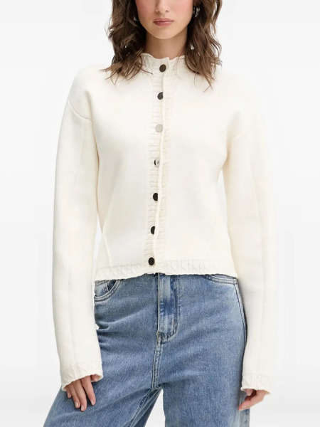  Never Fully Dressed Button Cardigan - White 