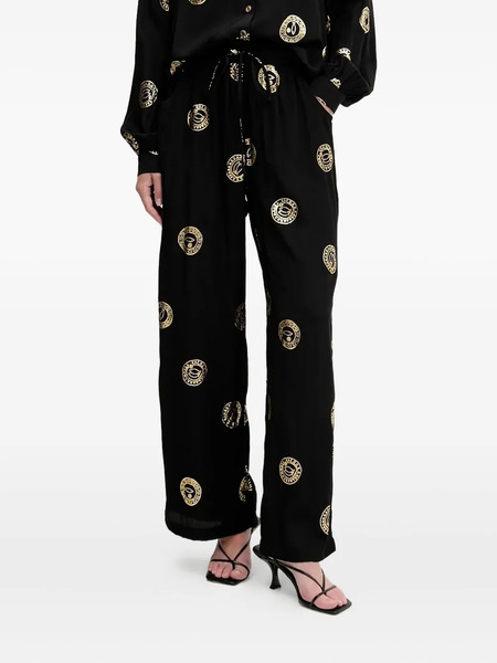  Never Fully Dressed Drawstring Palazzo Trousers - Black 