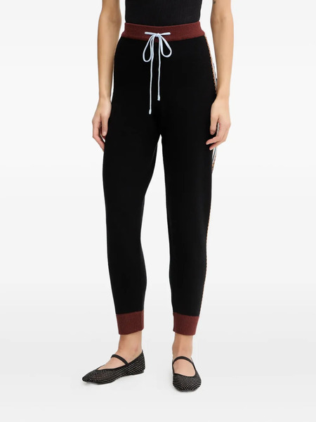  Never Fully Dressed Drawstring Palm Tree Track Pants - Black 