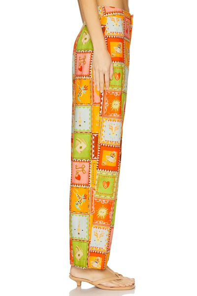  Never Fully Dressed Patchwork-print Trousers - Orange 