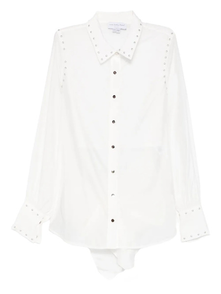  Never Fully Dressed Tie-back Shirt - White 