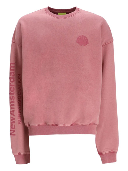  New Amsterdam Shell-logo Cotton Sweatshirt - Pink 