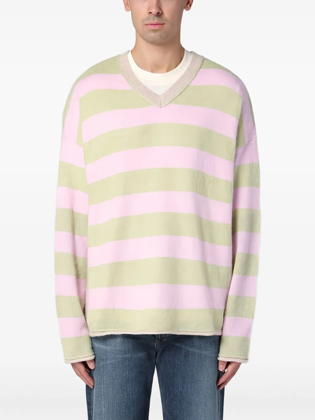  New Amsterdam Striped Jumper - Green 