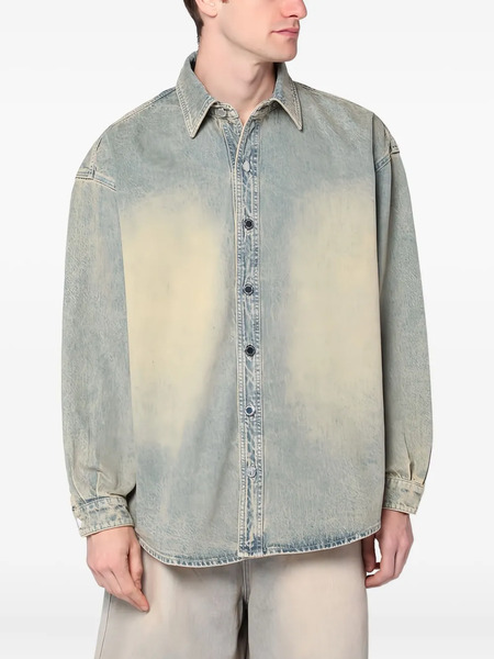  New Amsterdam Washed-effect Denim Shirt - Neutrals 