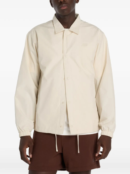  New Balance Graphic Coaches Shirt Jacket - Neutrals 