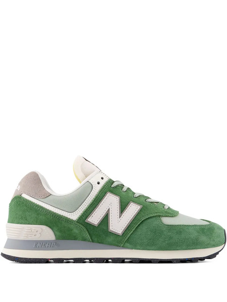  New Balance 574 Logo-patch Sneakers - Green 