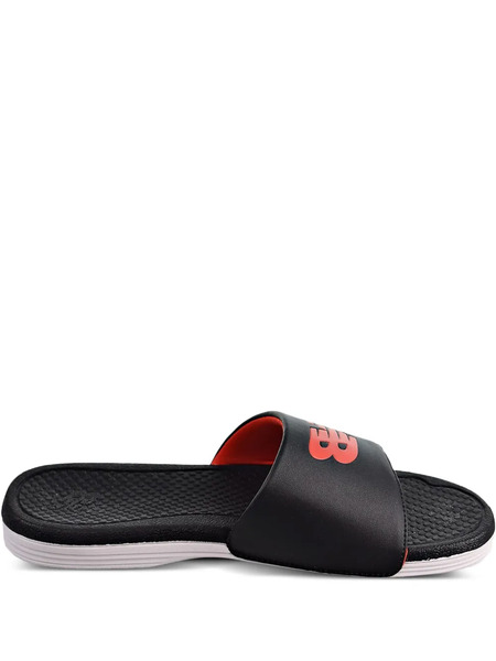  New Balance Pro Logo-embossed Slides - Black 