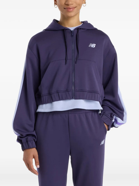  New Balance Stripe Zip Jacket - Purple 