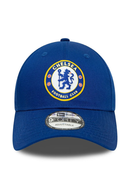  New Era Cap Logo Patch Adjustable Strap Cap - Blue 
