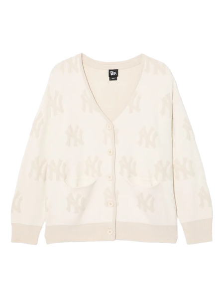  New Era Cap Monogram Cardigan - Neutrals 