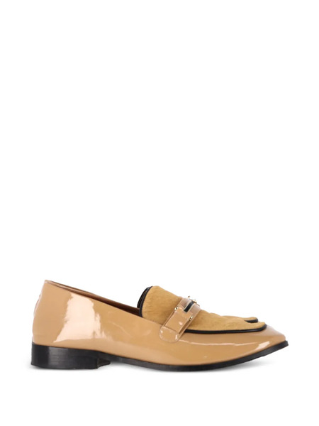  Newbark Melanie Patent Leather Loafers - Neutrals 