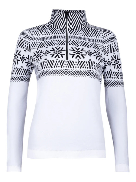  Newland Geometric-pattern Sweater - White 